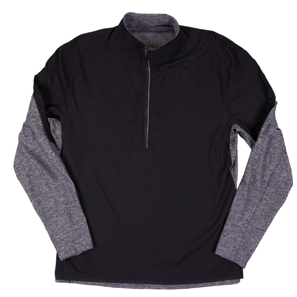Lululemon Surge Warm Shield Pullover 1/2 Zip Mens XL Colorblock Active LM3AWIS